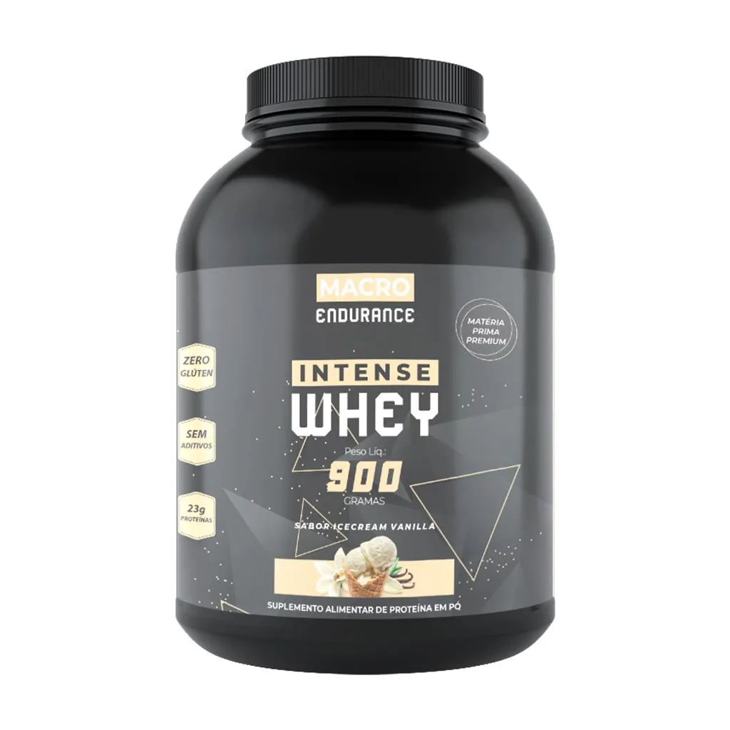 Whey Protein Intense 900g Sabor Icecream Vanilla (Sorvete de Baunilha)