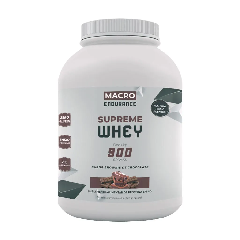 Whey Protein Supreme 900g Sabor Brownie de Chocolate