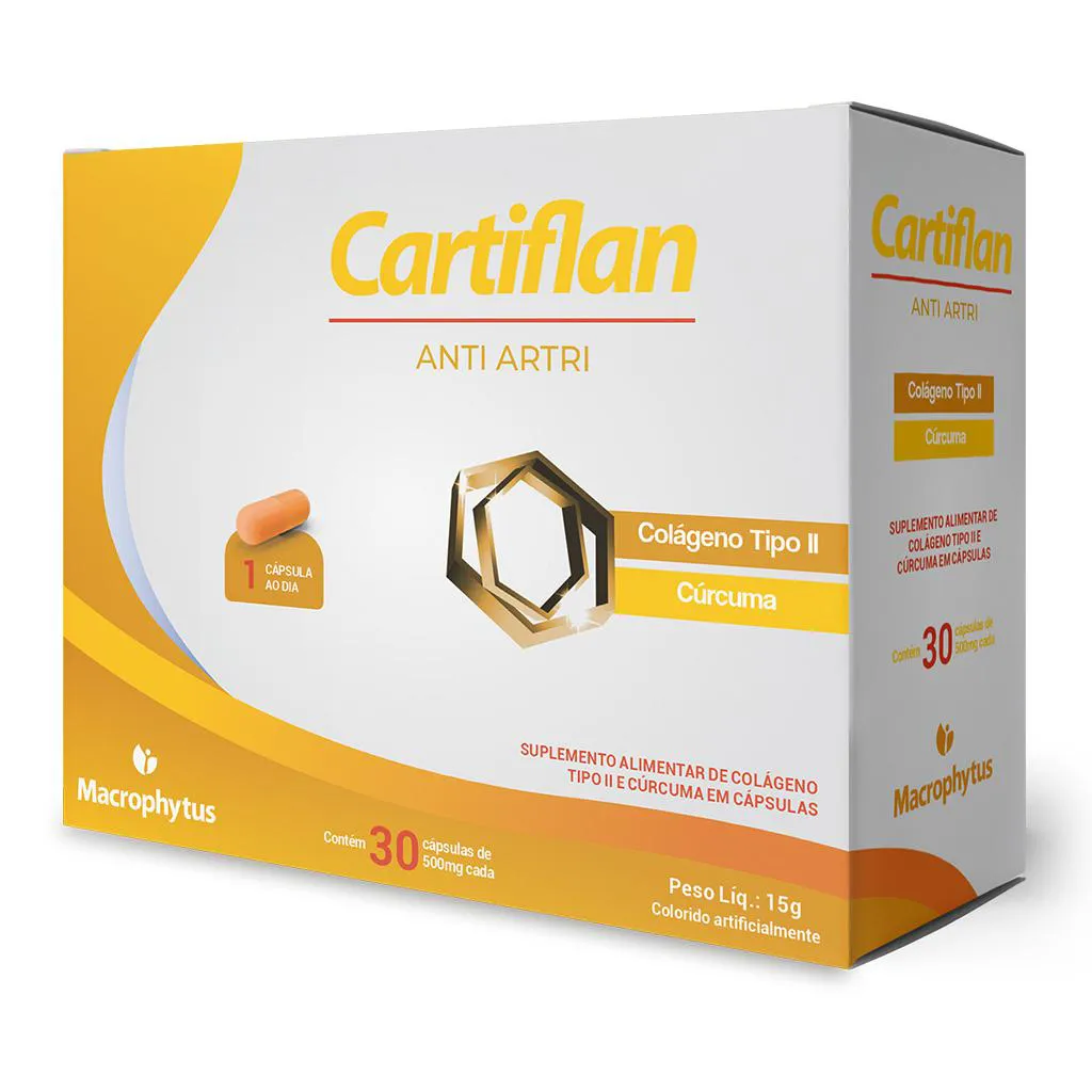 Cartiflan Anti-Artri 30 cápsulas (Colágeno Tipo II + Cúrcuma)