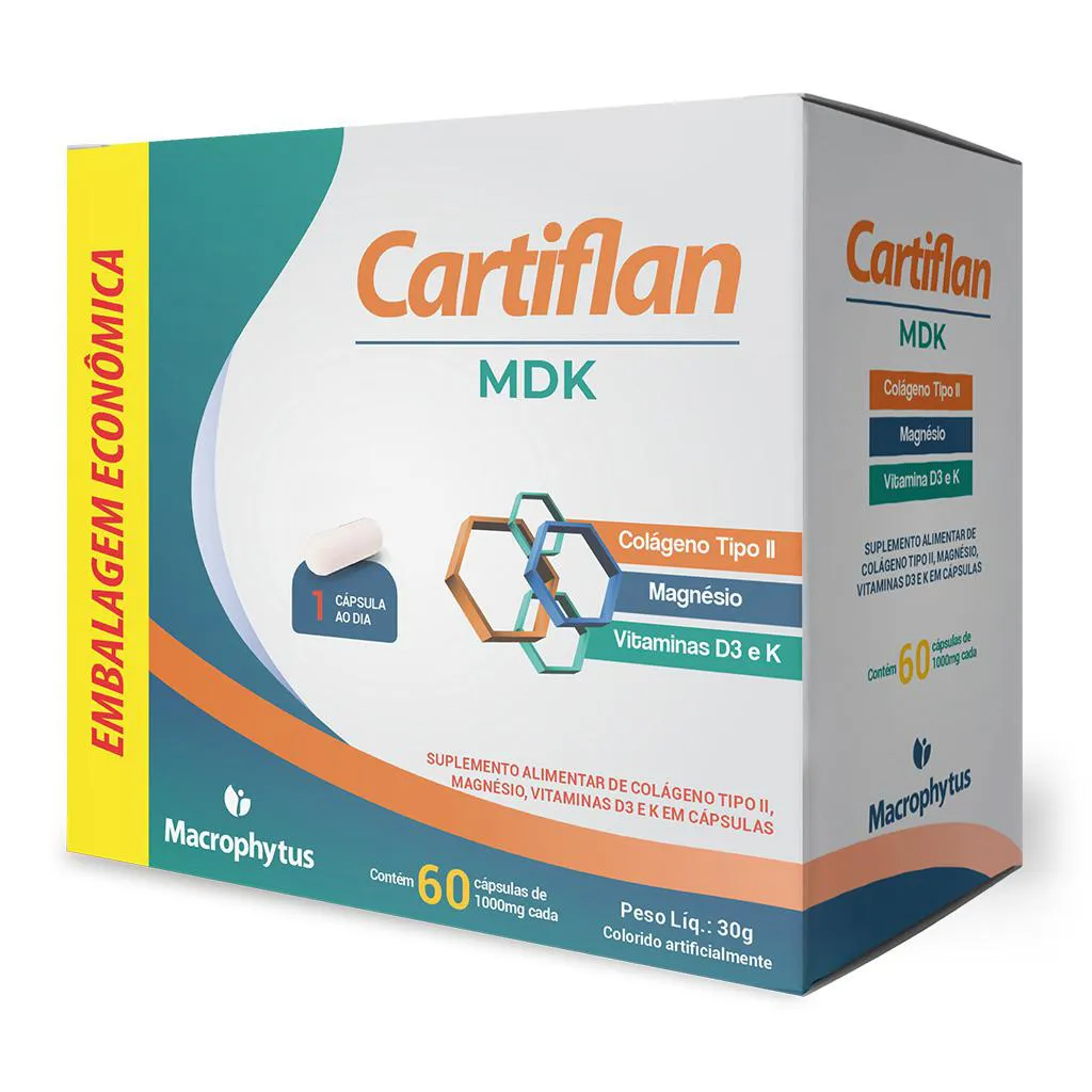 Cartiflan MDK 60 Cápsulas (Embalagem Econômica)