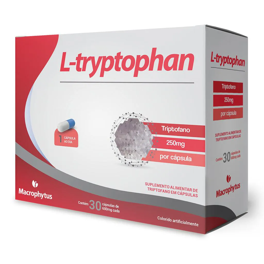 L-tryptophan 30 cápsulas (Triptofano)