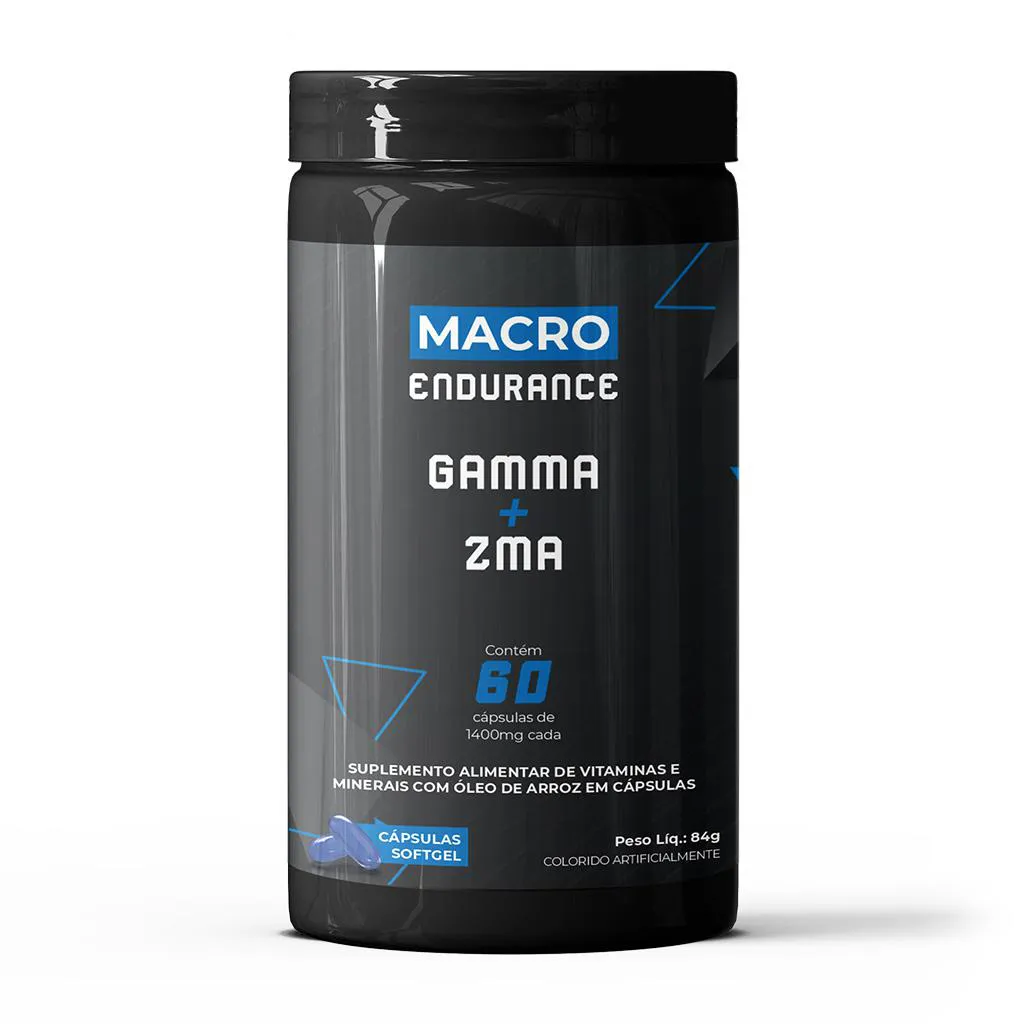 Gamma + ZMA 60 cápsulas (gamma oryzanol + zma)