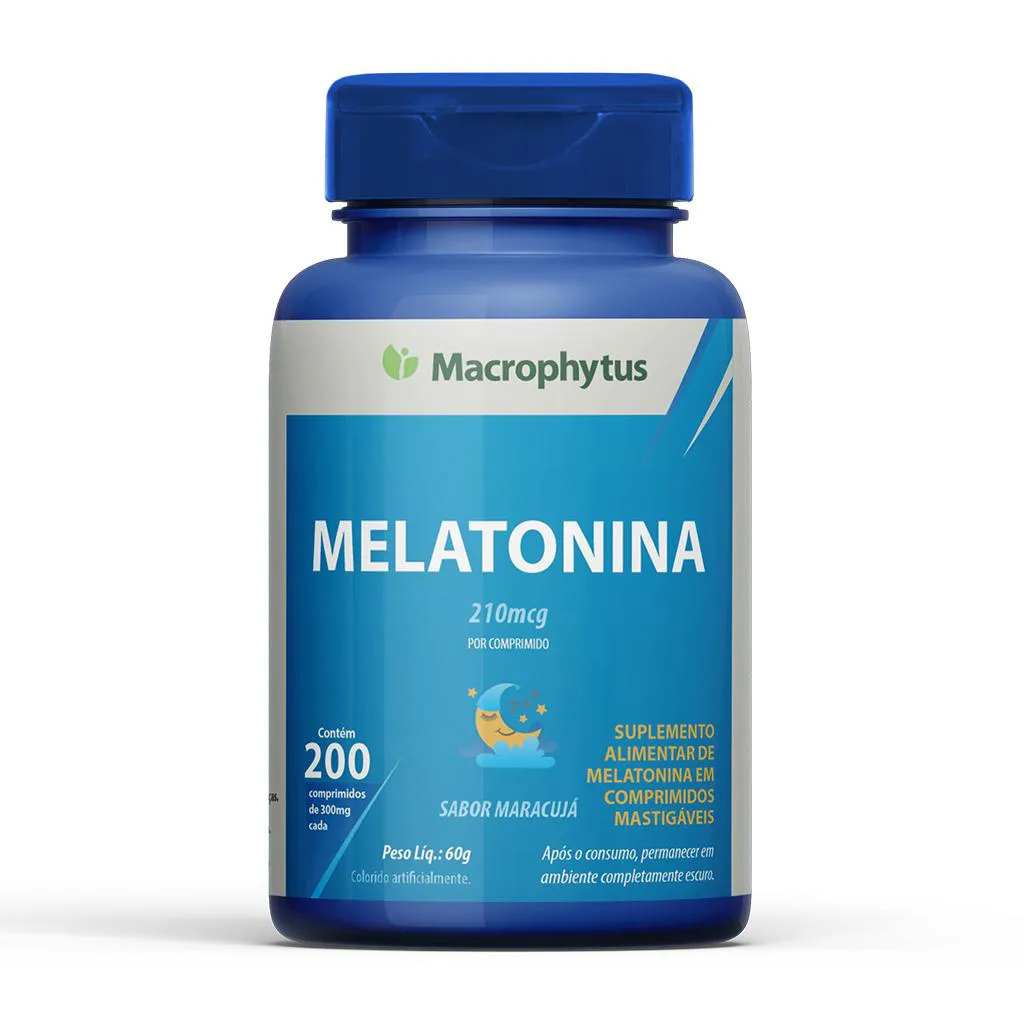 Melatonina 200 Comprimidos Mastigáveis