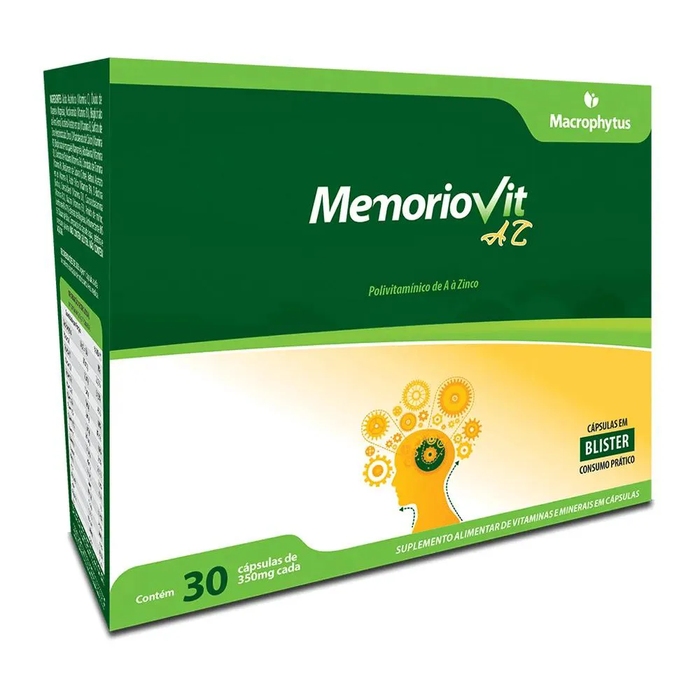 Memoriovit Polivitamínico (A-Z) 30 Cápsulas