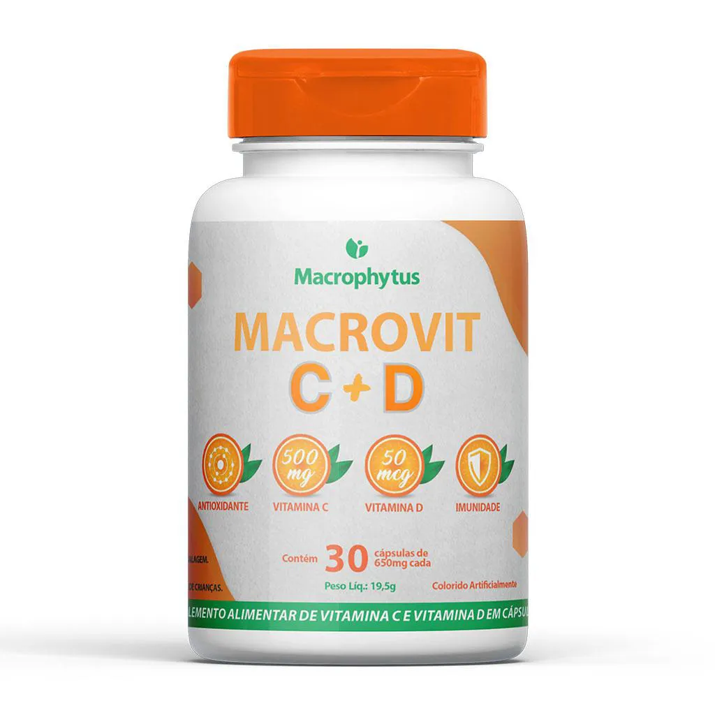 Macrovit C + D 30 cápsulas