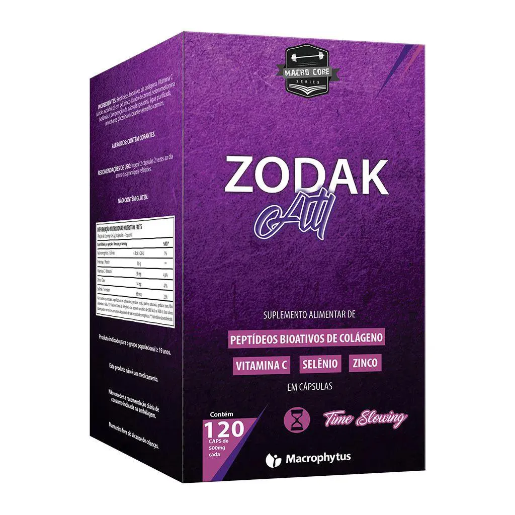 Zodak Atl 120 cápsulas (Peptídeos Bioativos de Colágeno)