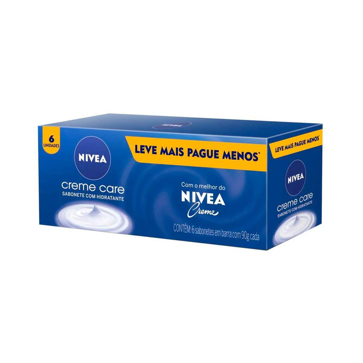  Sabonete em Barra Nivea Creme Care Promo 6 uni 90g