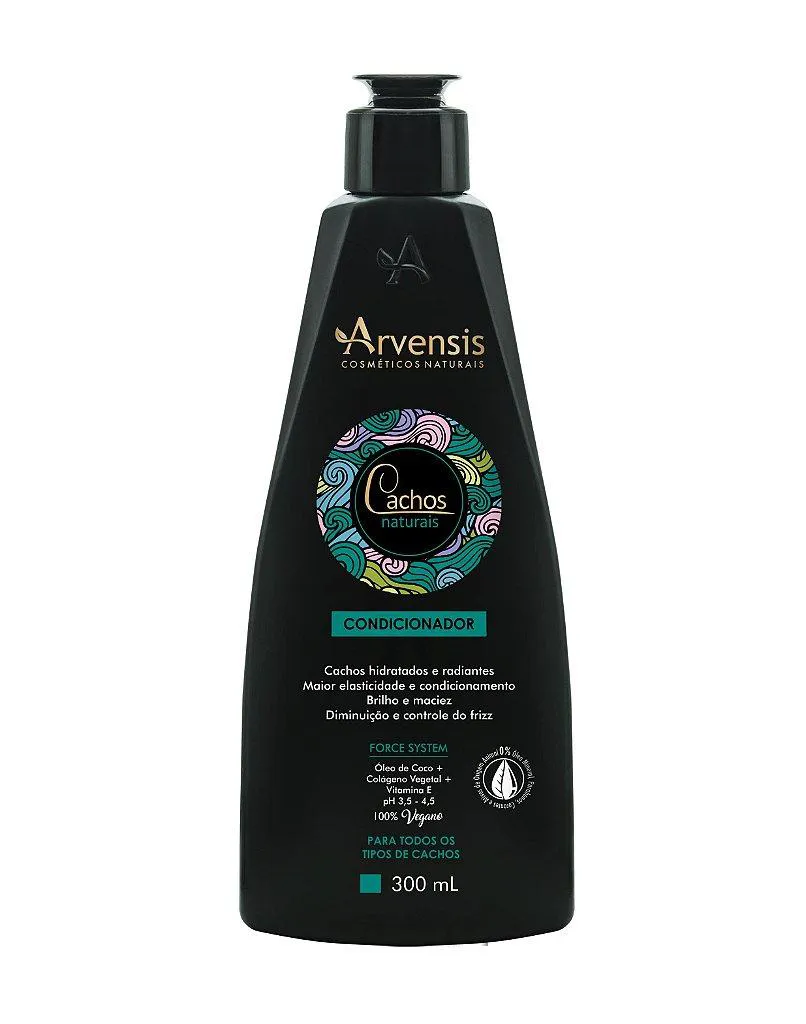 Condicionador Vegano Arvensis Cachos Naturais Nutrição Avançada 300ml