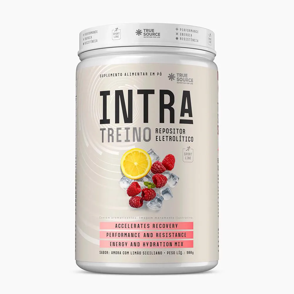 Intra Treino Repositor Eletrolítico 900g Amora com Limão Siciliano True Source
