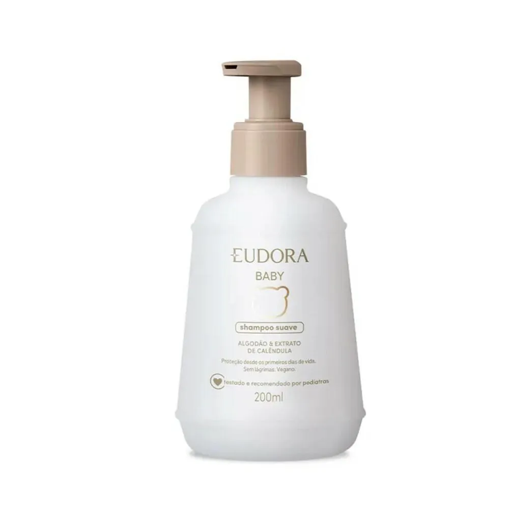 EUDORA BABY SHAMPOO SUAVE INFANTIL 200ML SEM LÁGRIMAS