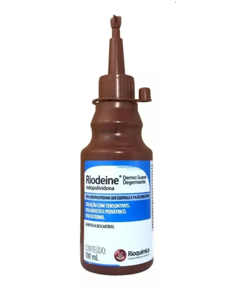 SOL.PVPI DEGERMANTE 10% 0100ML RIOQUIMICA RIODEINE DEGERMANTE