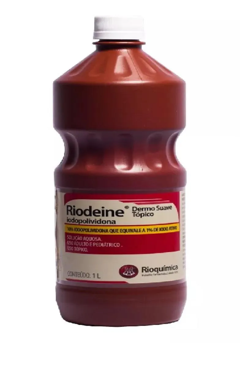 SOLUÇÃO PVPI TOPICO 10% 1000ML RIOQUIMICA RIODEINE TOPICO