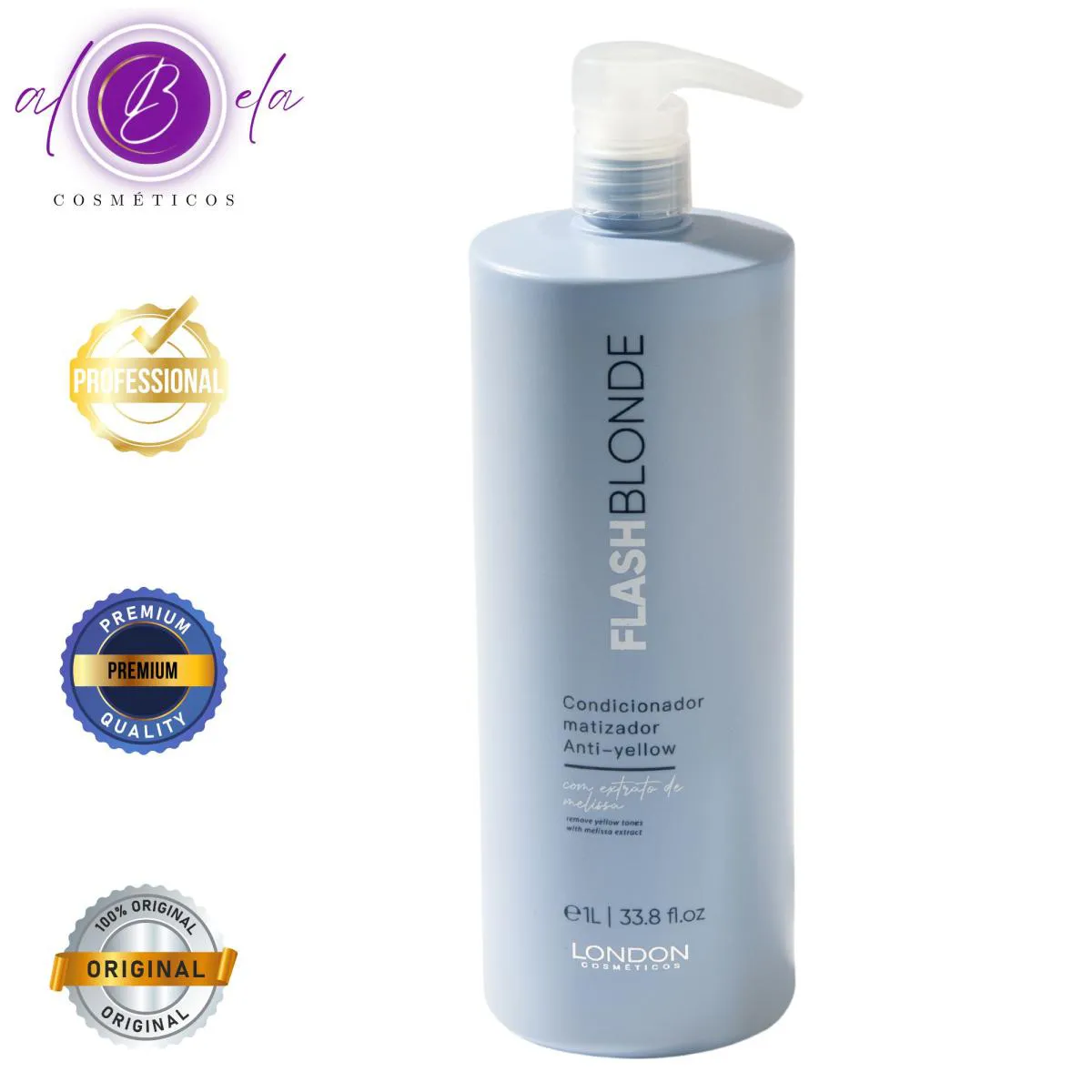 Condicionador Matizador London Cosméticos Flash Blonde Cabelos Loiros 1kg