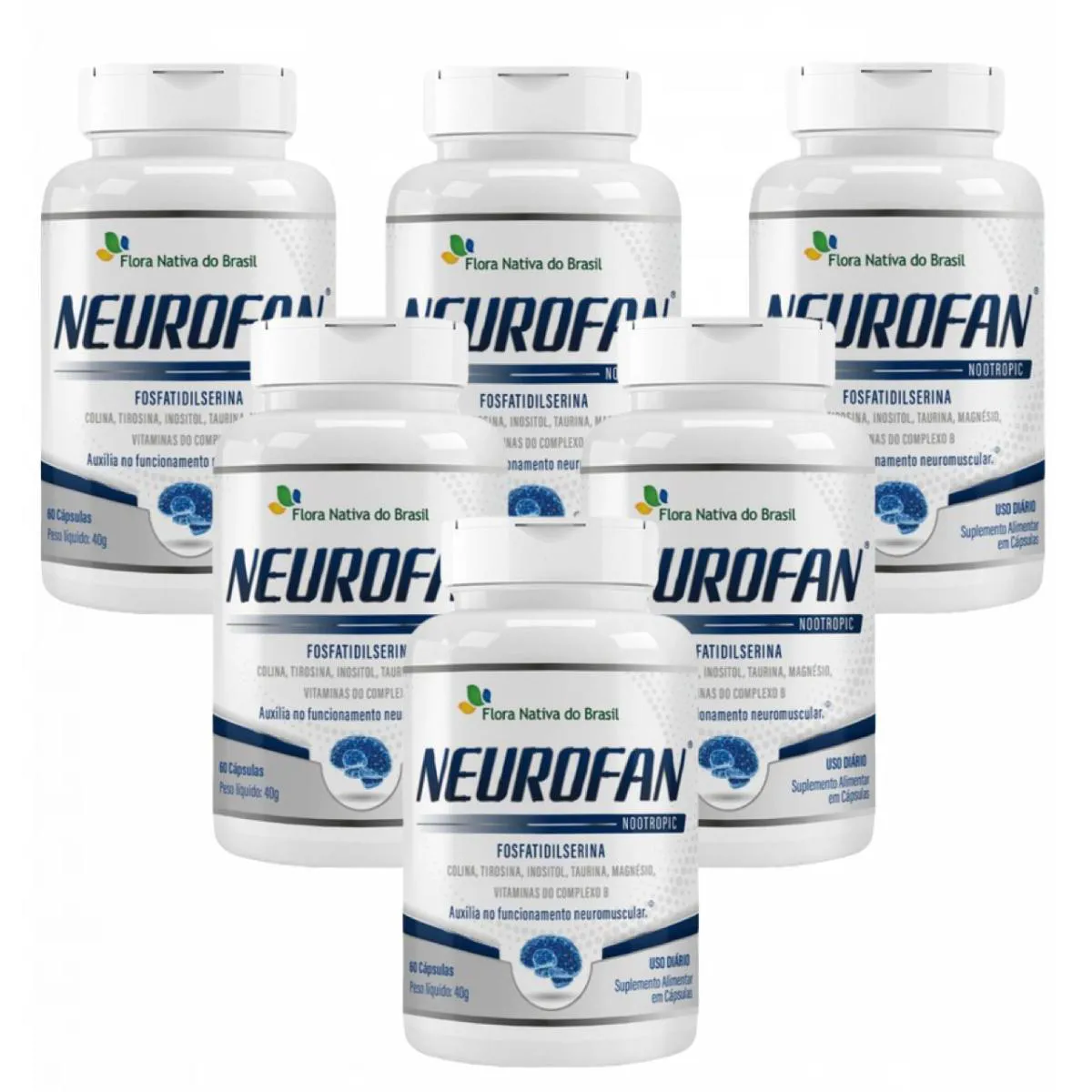 6x Neurofan Fosfatidilserina + Vitaminas 60 Cápsulas