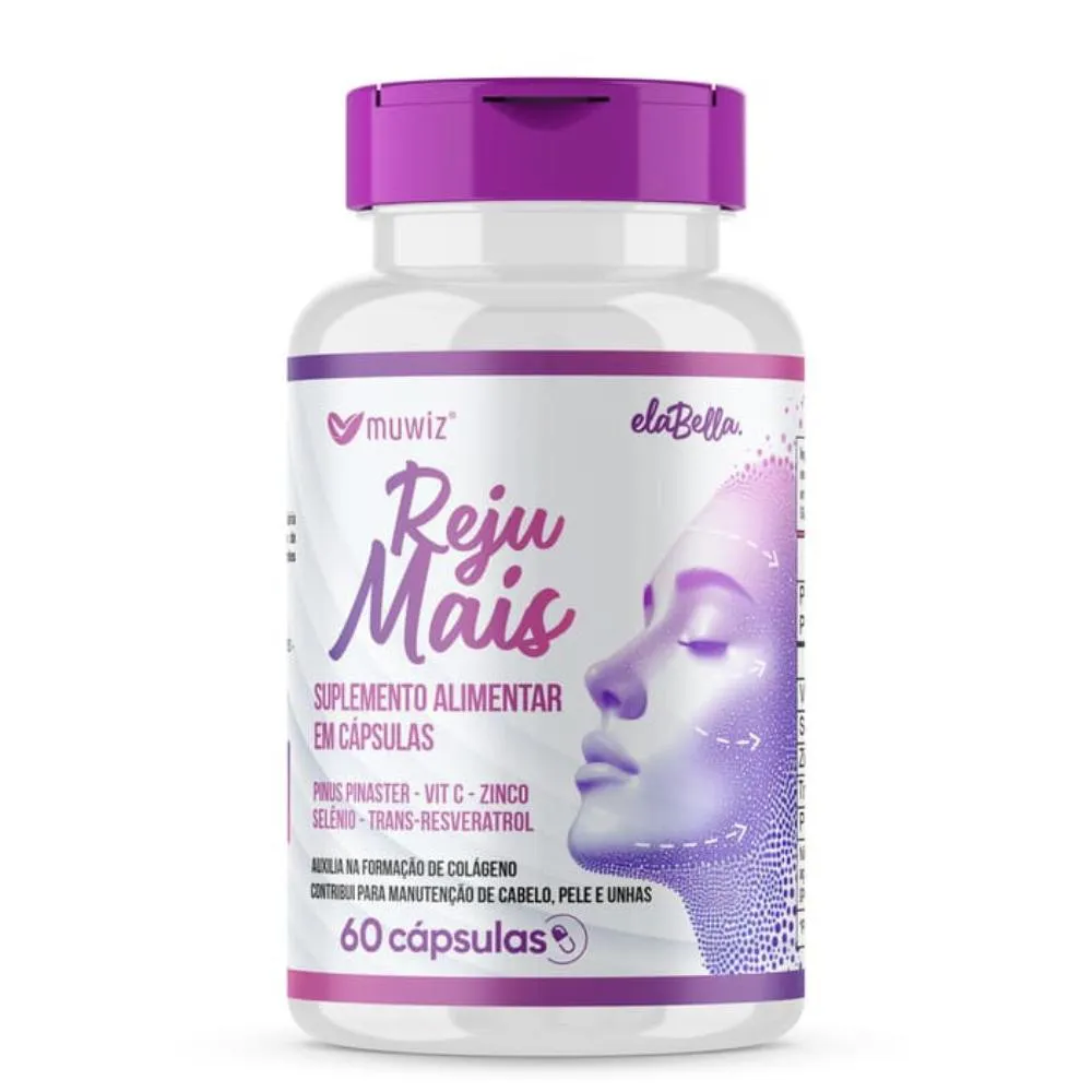 RejuMais Resveratrol e Pinus Pimaster 60 cápsulas 600mg Muwiz