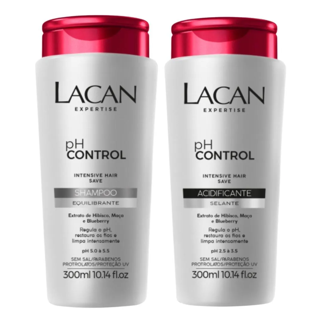 Kit Lacan Ph Control Shampoo e Acidificante Selante 300ml