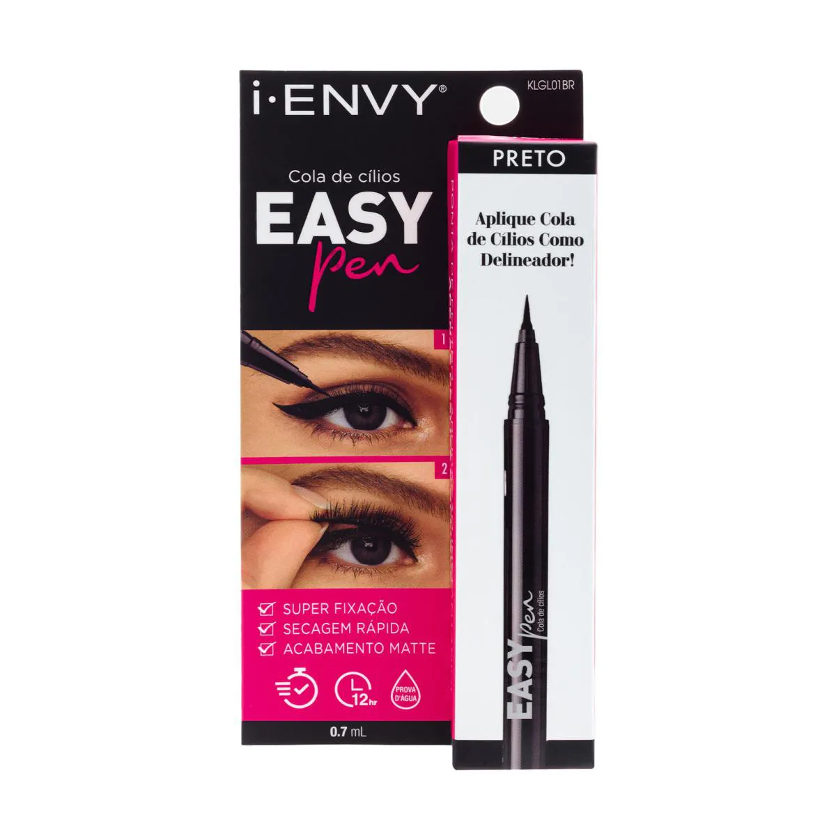 Cola para Cílios Postiços Delineadora Easy Pen - Kiss New York Preto