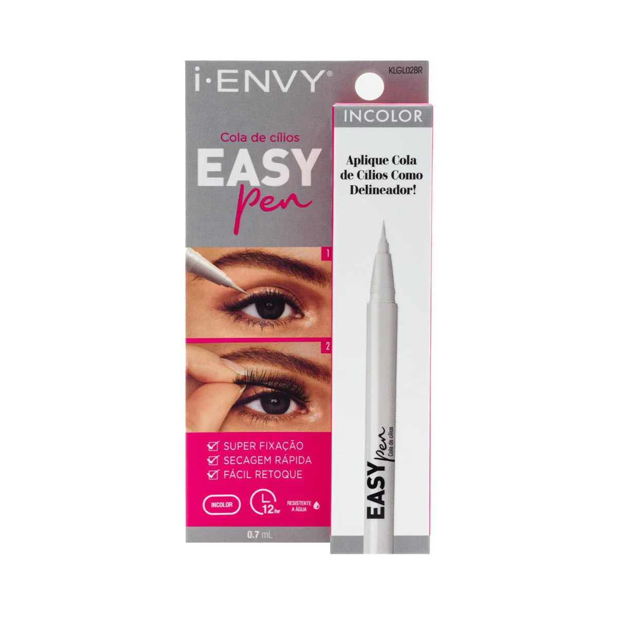 Cola para Cílios Postiços Delineadora Easy Pen - Kiss New York Incolor