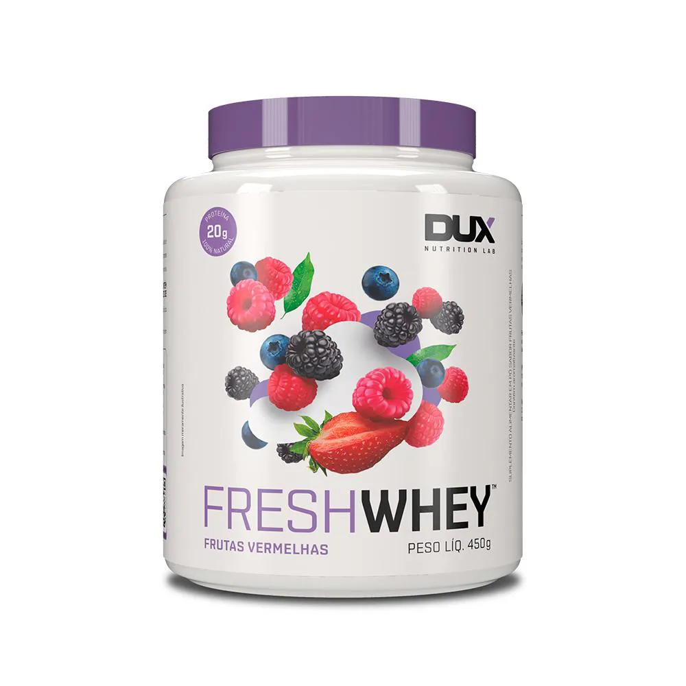 FRESH WHEY 450G - FRUTAS VERMELHAS - DUX NUTRITION