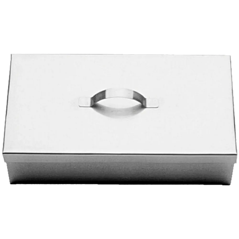 Estojo em Aço Inox Flexinox com Tampa 32X22X04cm - unidade