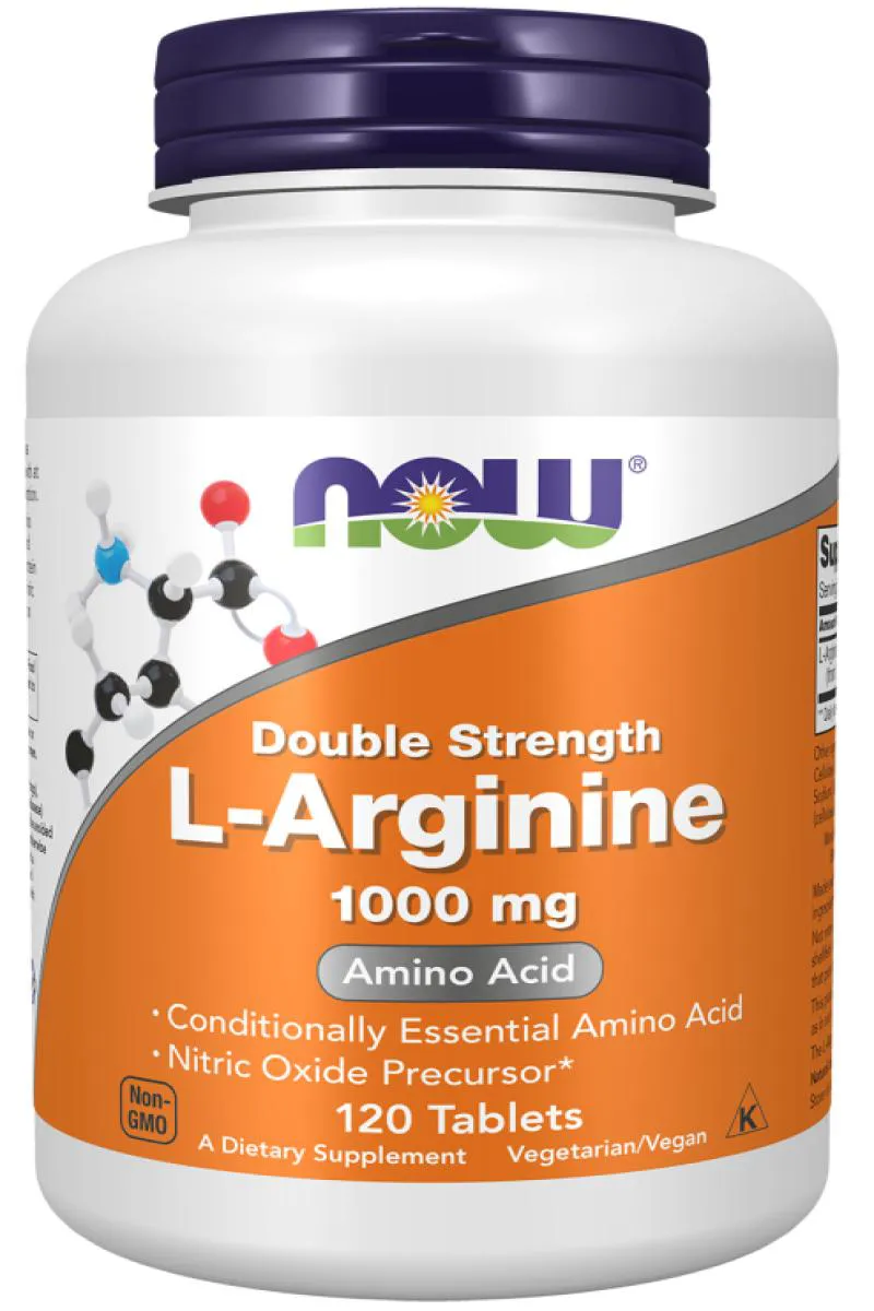 Arginina (L-Arginina) 1000mg Now Foods 120 Tabletes