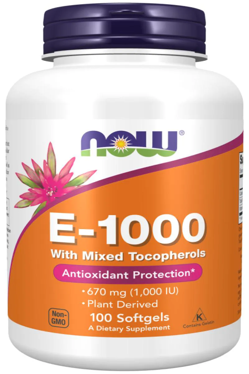 Vitamina E 1000Ui Now Foods 100 Softgels