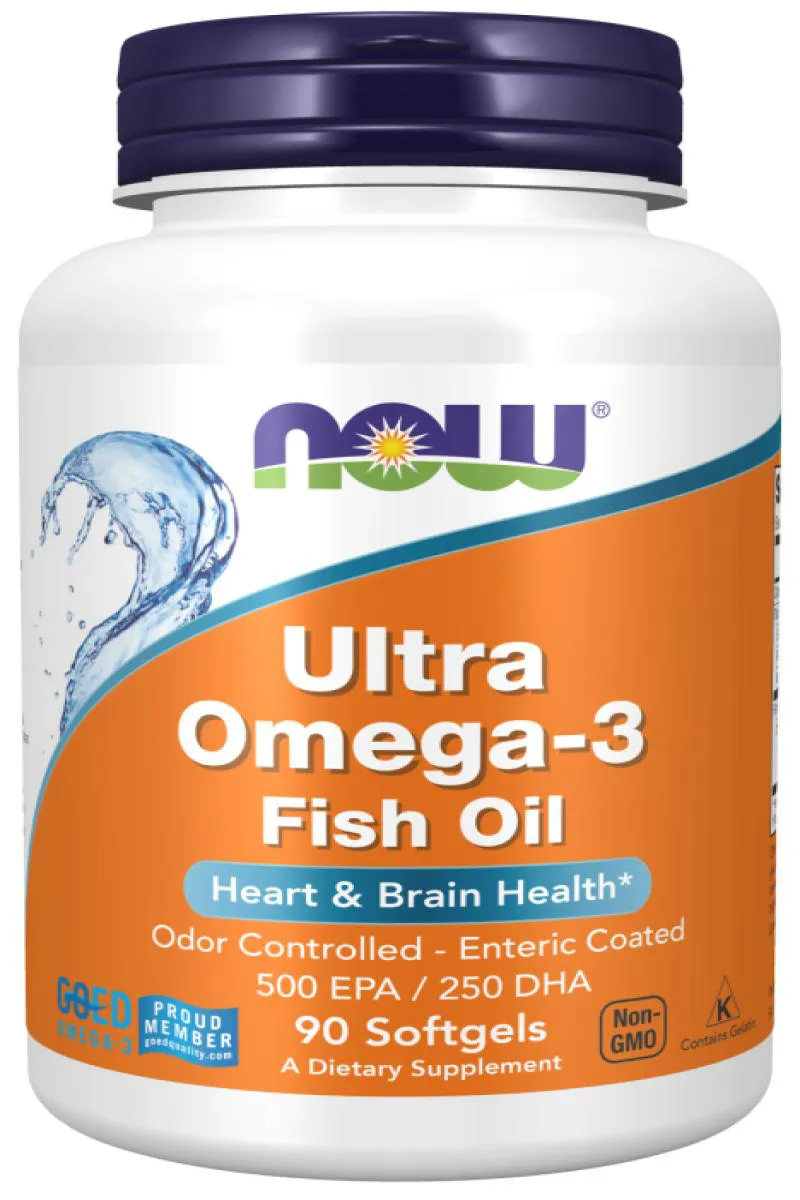 Ultra Omega-3 500 EPA/250 DHA Now 90 Capsulas Gelatinosas