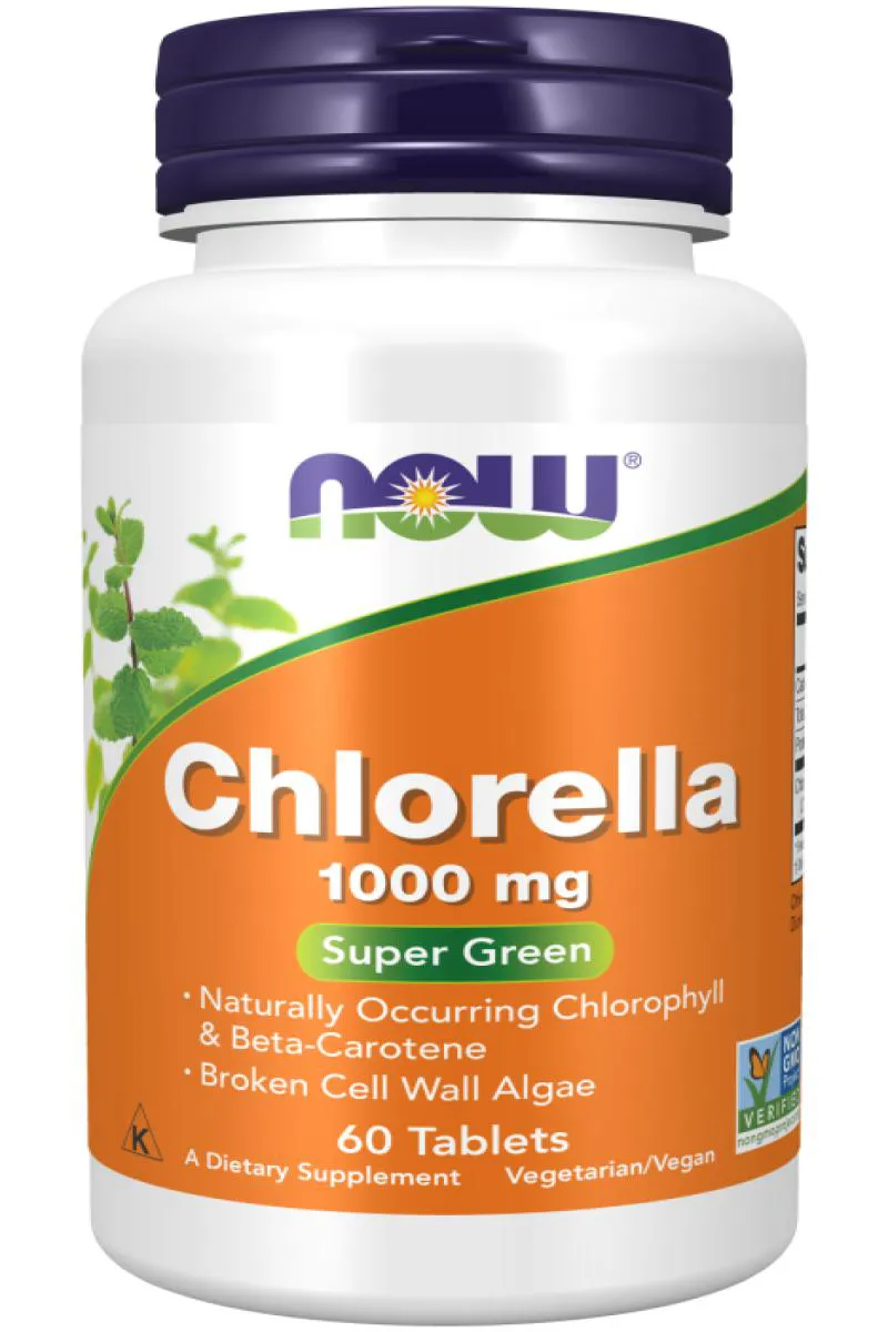 Chlorella 1000mg Now Foods 60 Tabletes