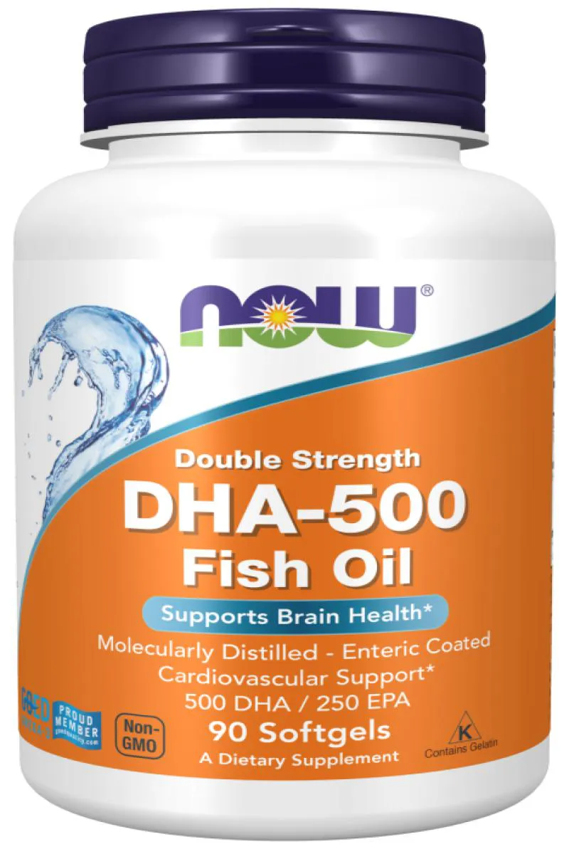 DHA - 500mg Now Foods 90 Cápsulas Gelatinosas