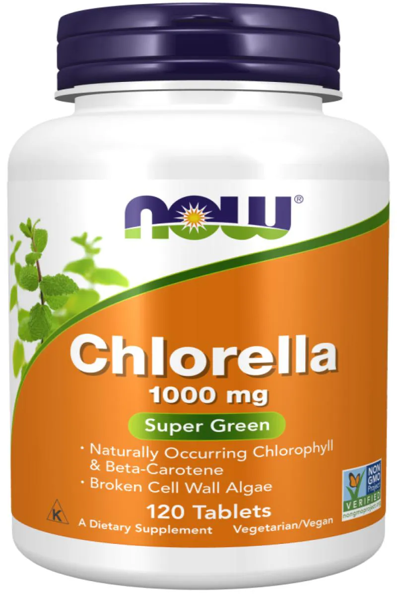 Chlorella 1000mg Now Foods 120 Tabletes