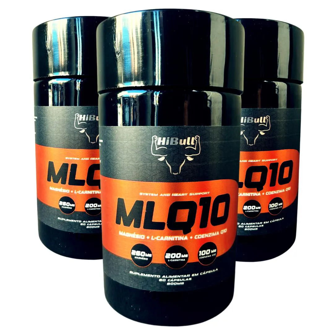 Trio Cardio Essencial Kit Com 3 - Pré-Treino: MLQ10 800mg 60 Cápsulas