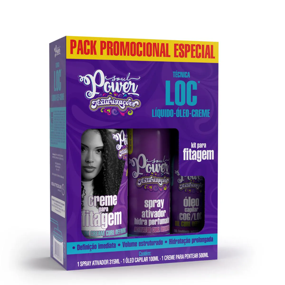 Kit CP OLEO GELATINA Fitagem Text Med Tecnic COG Soul Power Beauty Color