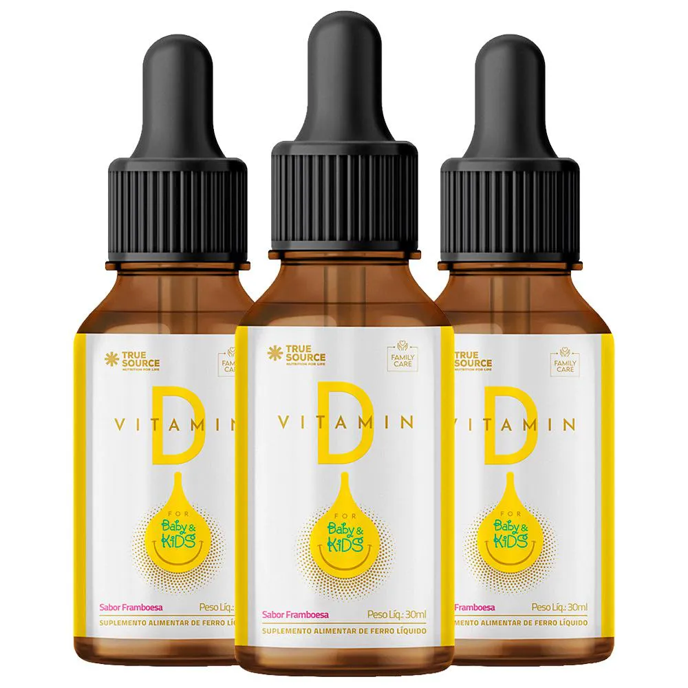 KIT 3X VITAMIN D KIDS 30ML - TRUE SOURCE
