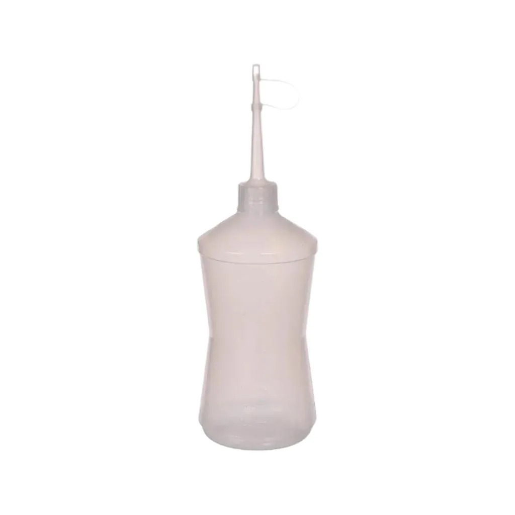 Almotolia Plástica Transparente 250ml Bico Reto Kit Com 4 Unidades