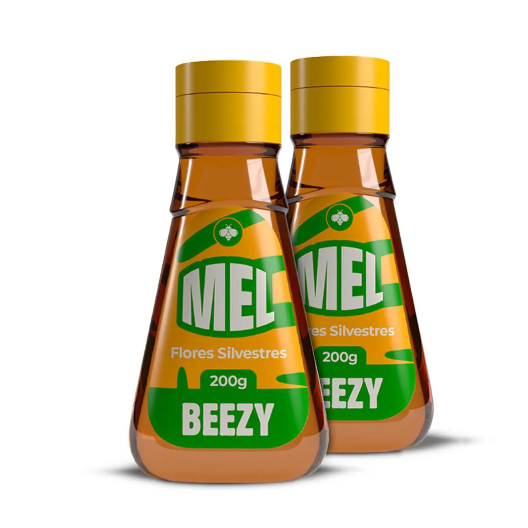 Kit 2 Mel De Abelha Premium Beezy Flores Silvestres 200g