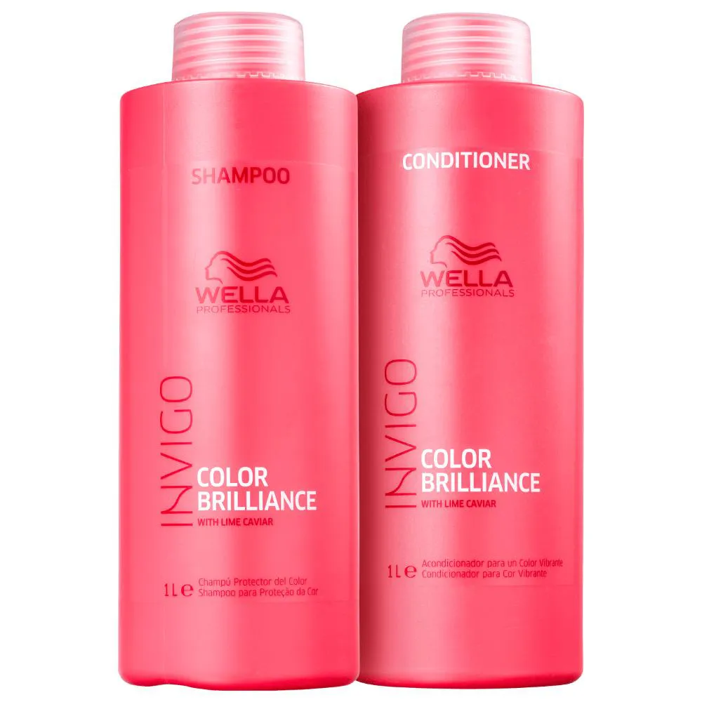 Kit Wella Professionals Invigo Color Brilliance - Shampoo 1L + Condicionador 1L