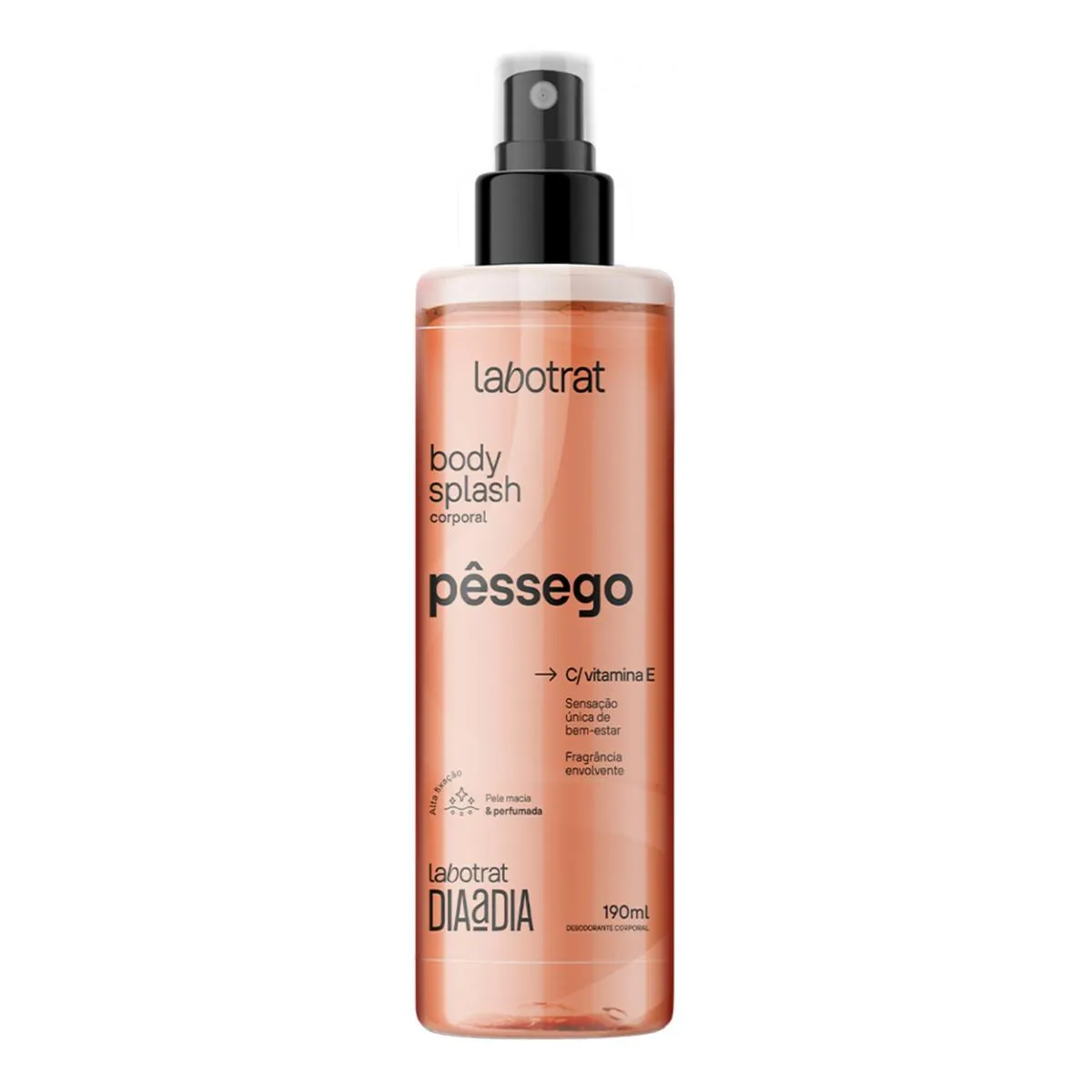 Perfume Body Splash Dia a Dia Corpo Pêssego Labotrat 190ml