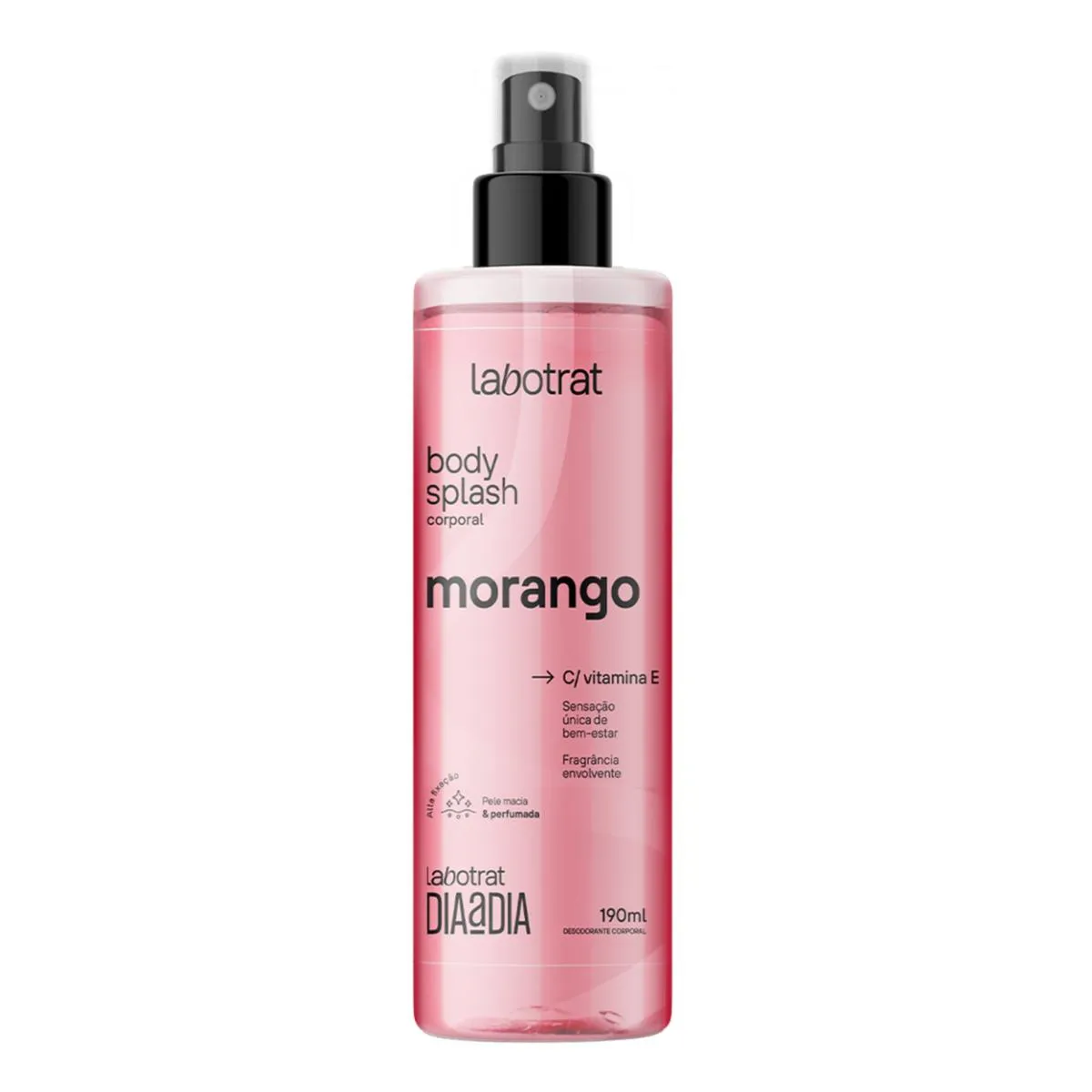 Perfume Body Splash Dia a Dia Corpo Morango Labotrat 190ml