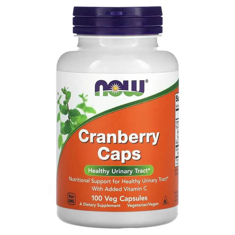 Cápsulas de Cranberry 100 Cápsulas Vegetais Now Foods