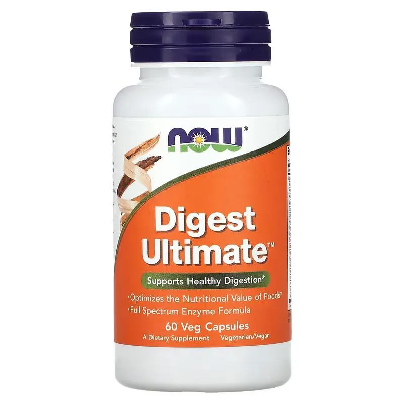 Digest Ultimate Enzimas Digestivas 60 Cápsulas Vegetais Now Foods