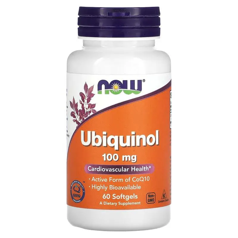 Ubiquinol, 100 mg, 60 cápsulas de gel Now Foods