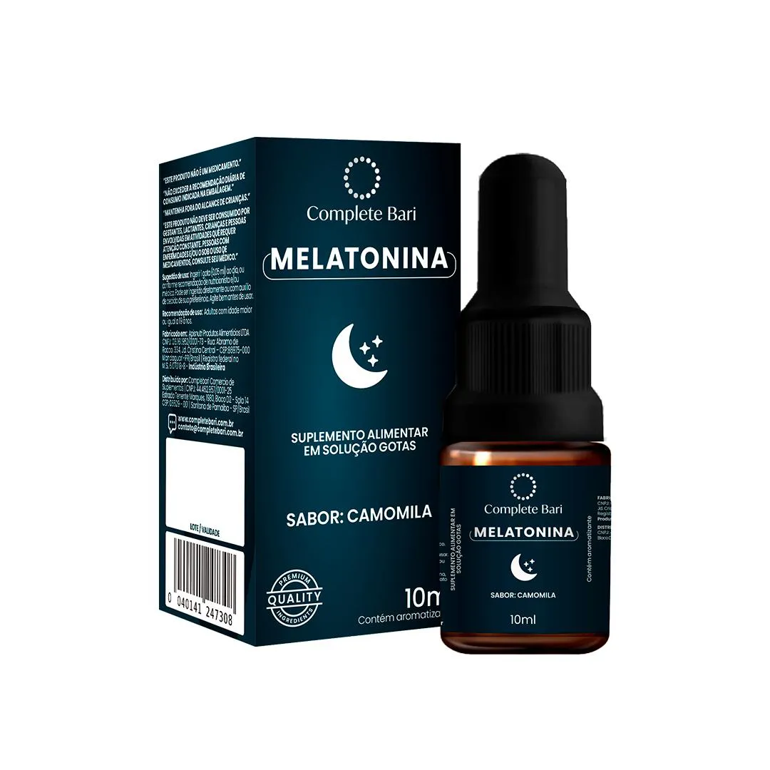 Melatonina Sabor Camomila 10 ml Complete Bari