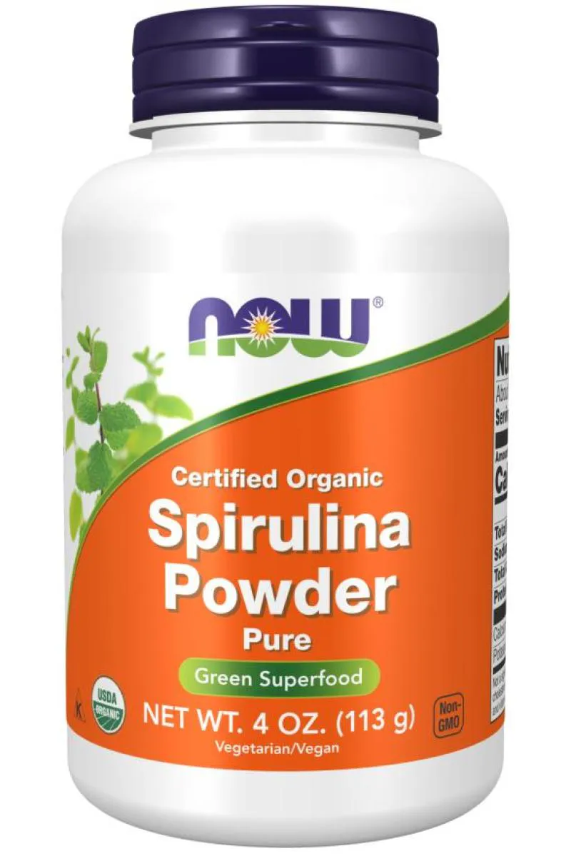 Spirulina Pura em Pó Now Foods 113g