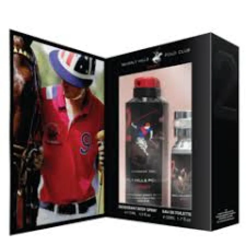 KIT COFFRET POLO CLUB SPORT 2 EDT 50ML + DEO 175ML MASCULINO - BEVERL HILLS POLO CLUB
