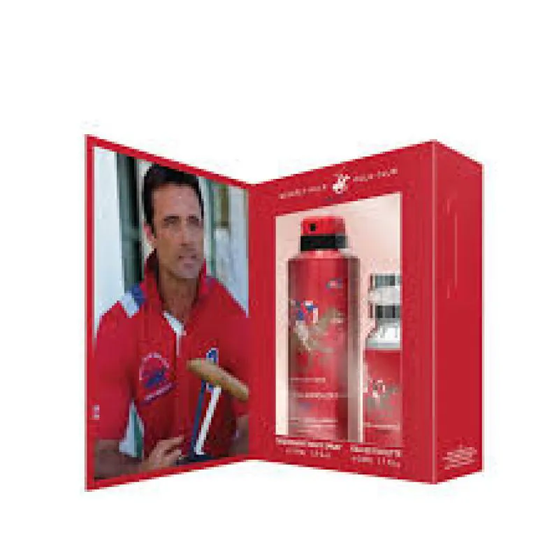 KIT COFFRET POLO CLUB SPORT 1 EDT 50ML + DEO 175ML MASCULINO - BEVERL HILLS POLO CLUB