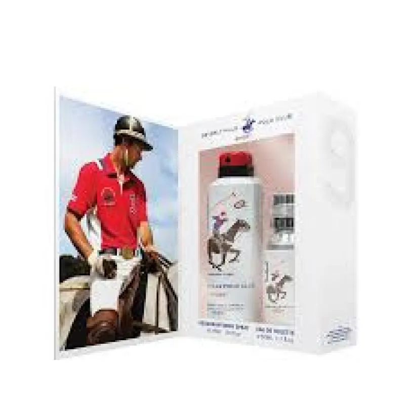 KIT COFFRET POLO CLUB SPORT 9 EDT 50ML + DEO 175ML MASCULINO - BEVERL HILLS POLO CLUB