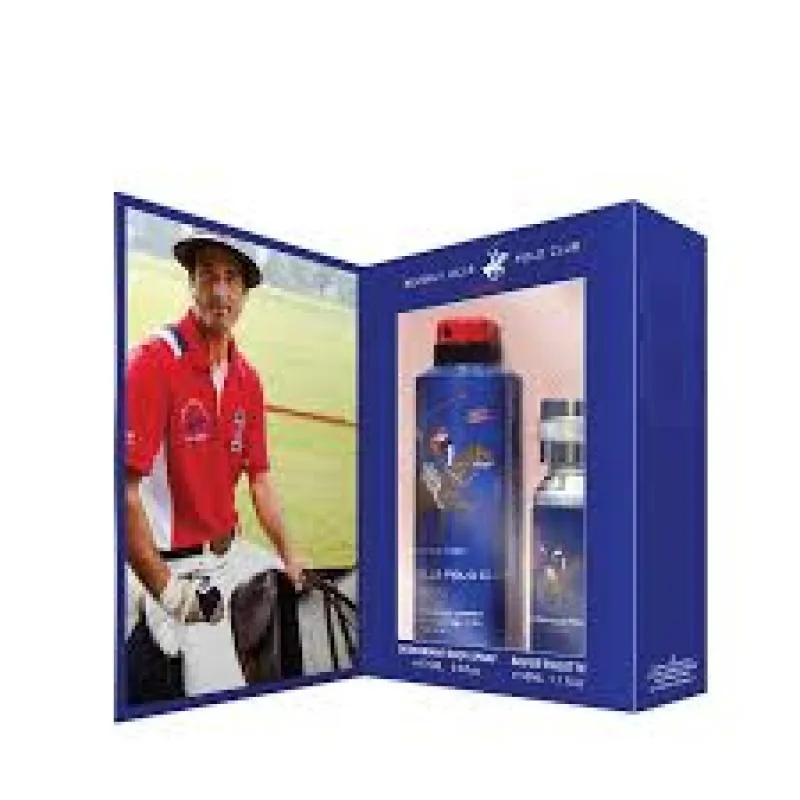 KIT COFFRET POLO CLUB SPORT 8 EDT 50ML + DEO 175ML MASCULINO - BEVERL HILLS POLO CLUB