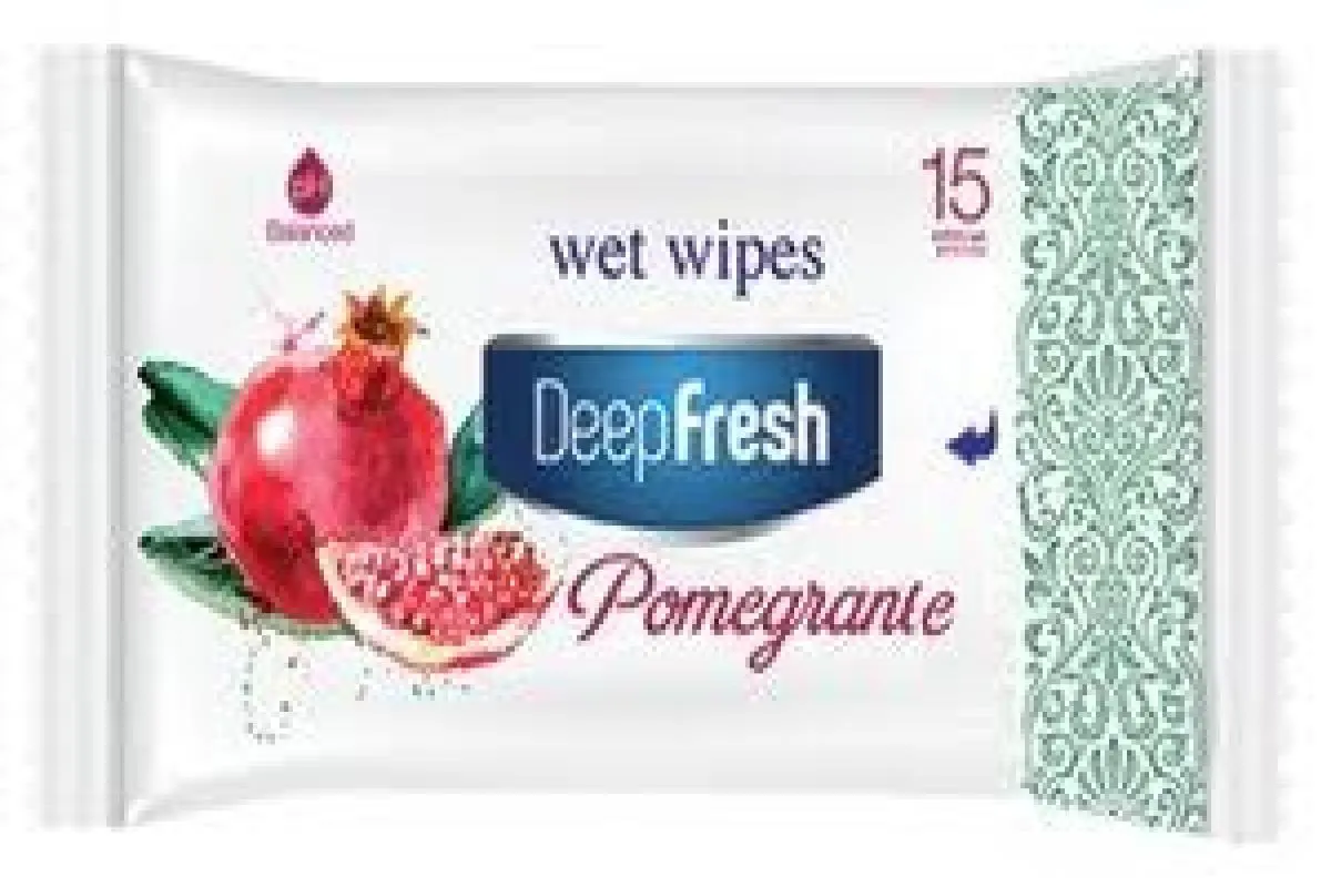 LENÇO UMIDECIDO DEEP FRESH POMEGRANATE 15UN.