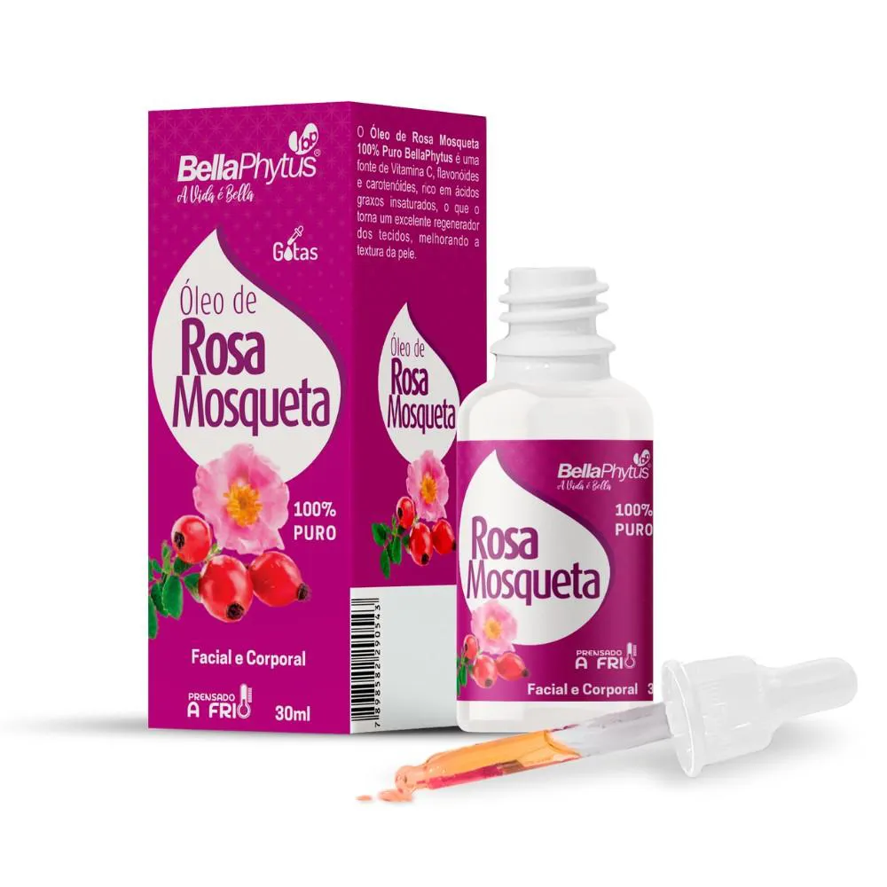 ROSA MOSQUETA OLEO PURO 30ML CONTA GOTAS