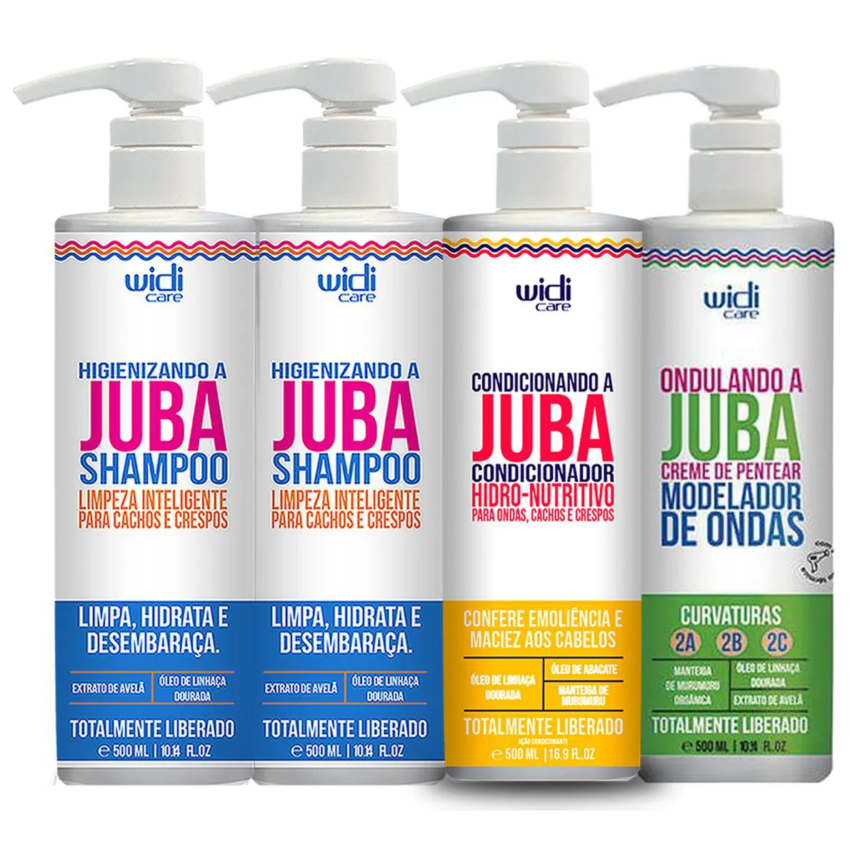 Kit Ondulando A Juba, 2 Shampoo, Condicionador Widi Care